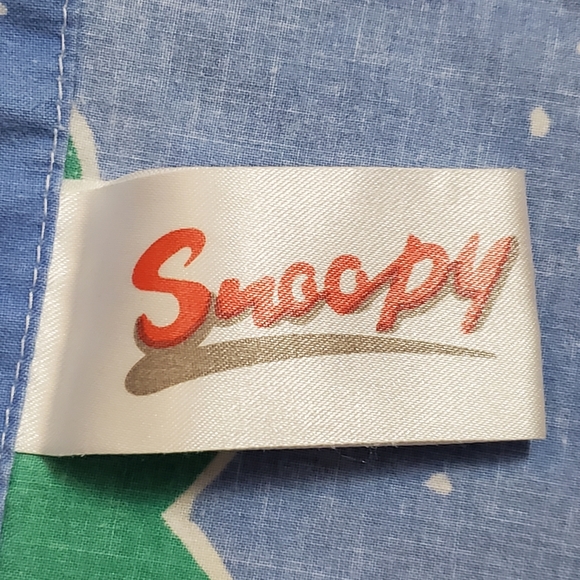 Vintage 1958 Snoopy Winter Sports Flat Bed Sheet Fabric Twin - Picture 10 of 10